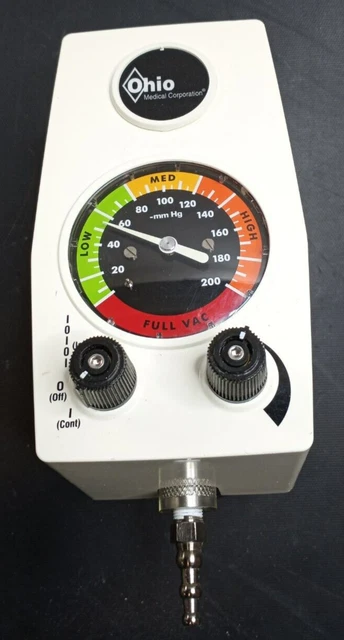 Ohio Medical Corp. Vacuum Regulator Intermittent 200mmHg Analog #1251