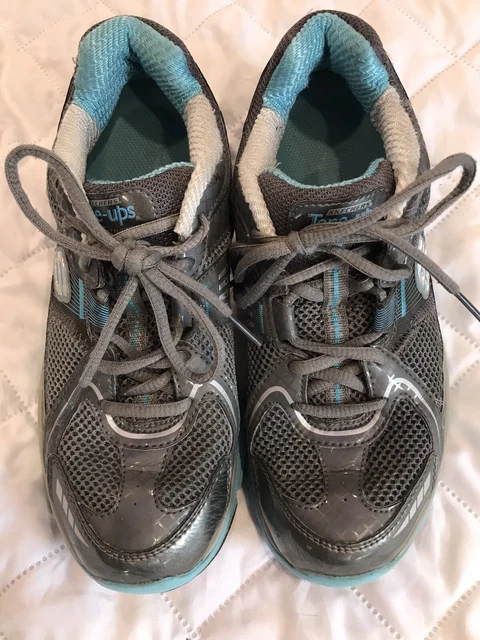 distancia Chicle Teleférico SKECHERS TONE UPS Run Womens Size 7 Running Sneakers Shoes Gray Blue  Resalyte $17.99 - PicClick