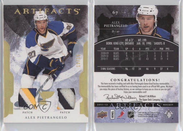2011 Upper Deck Artifacts Gold Spectrum Patch/Patch /15 Alex Pietrangelo Patch