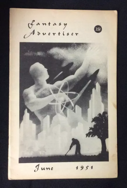 June 1951 "Fantasy Advertiser" Fanzine Golden Age Sci-Fi scarce science fiction