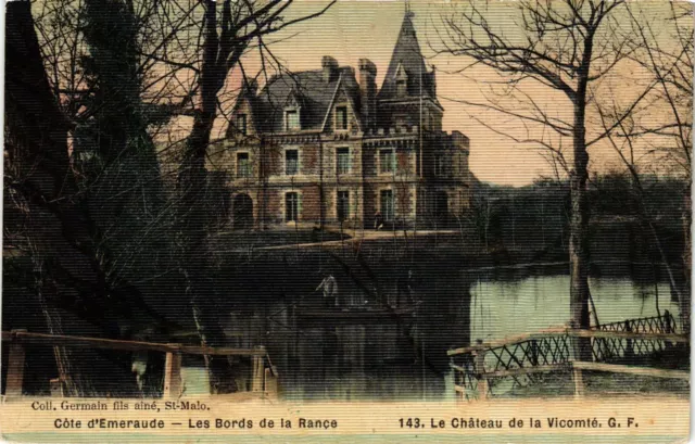 CPA AK La VICOMTÉ - Le Chateau - Les Bords de la Rance (381767)