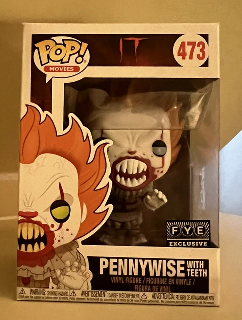 Funko Pop! Movies: IT: #473 Pennywise (W/Teeth). FYE Exclusive. W/ Protector