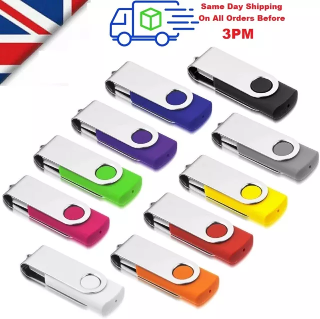 USB Stick Flash Thumb Pen Drive High Speed Memory - PC/Mac/TV/Car/Laptop