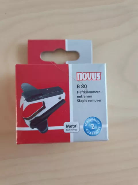 Novus Entklammerer Heftklammernentferner B80 schwarz