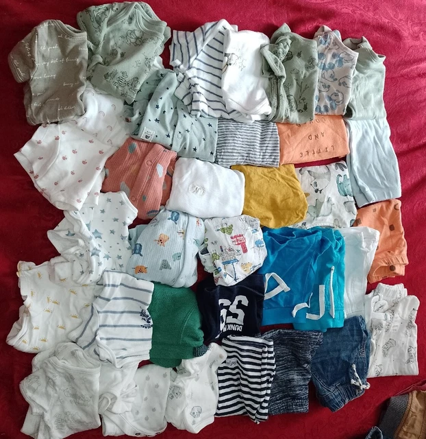 Grande pacchetto vestiti bambino età 3 - 6 mesi gilet pantaloncini pantaloni top SUCCESSIVO +