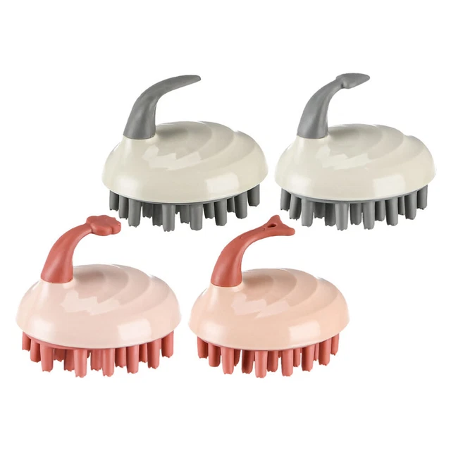 4 piezas Bebé Baño Lavador Bebé Esponja Cepillo Pelo Pincel Masajeador
