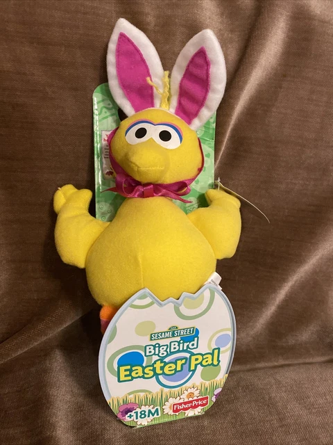 VTG 2000 Fisher Price Sesame Street Big Bird Easter Pal Plush