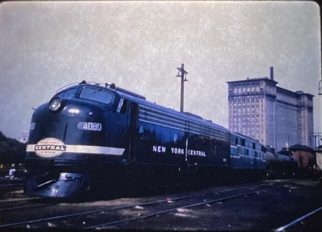 IRK3538:Railroad Train Slide - New York Central Locomotive #4080
