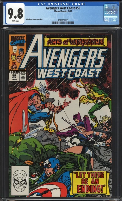 Avengers West Coast #55 CGC 9.8 NM/MT 1st APP Dark Scarlet Witch Marvel 1990