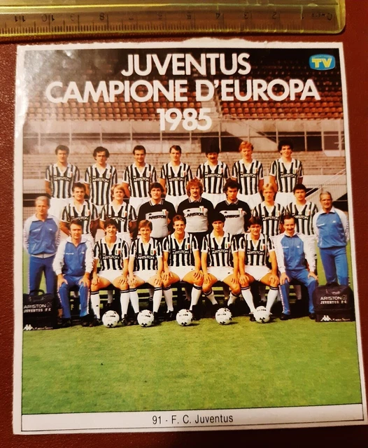 Poster Rare JUVENTUS Champion D'Italie 83/84 + Italie Champion 1982 - Intrepido