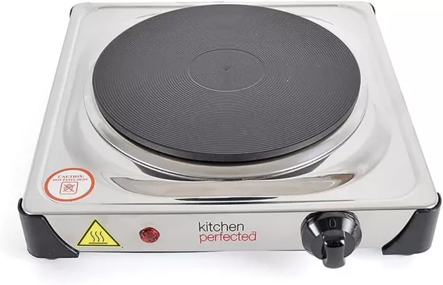 Lloytron E4102WH Kitchen Perfected Single Hotplate 1500W - White