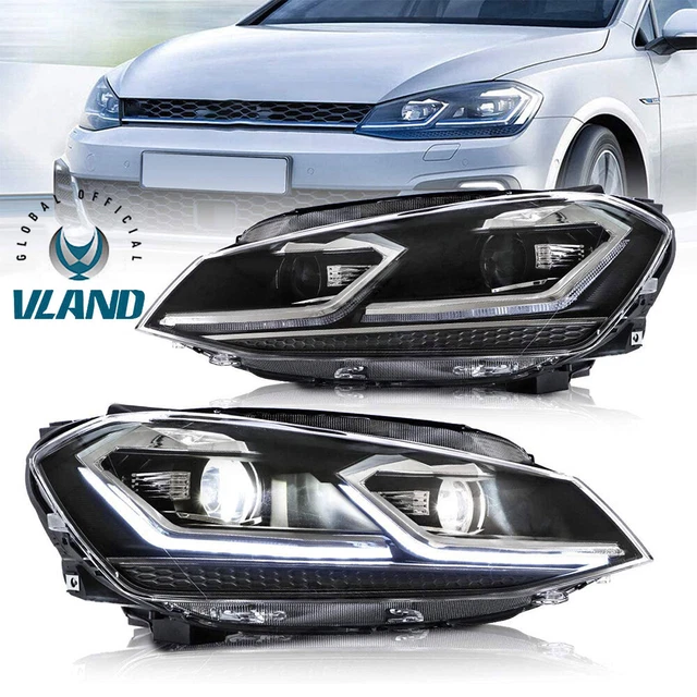Vw Golf 7 Led Scheinwerfer Nachrüsten VLAND PAAR LED Front Scheinwerfer für VW Golf 7 VII MK7 2013-2016 E