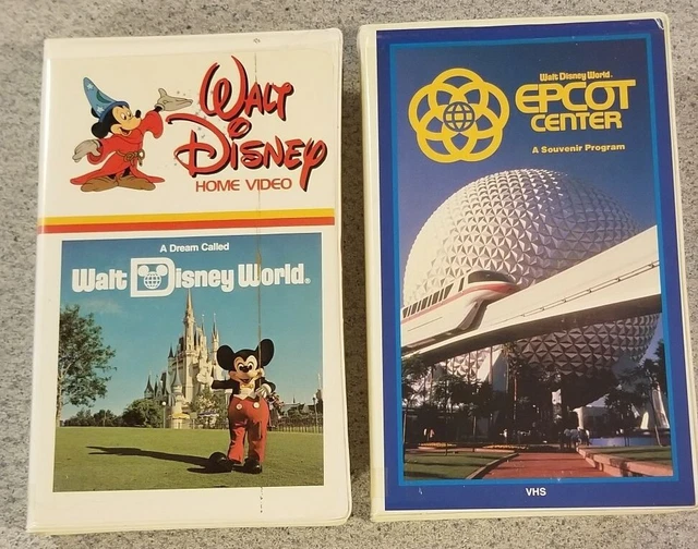 A Dream Called Walt Disney World 1981  Epcot 1983 Souvenir Program VHS WDW