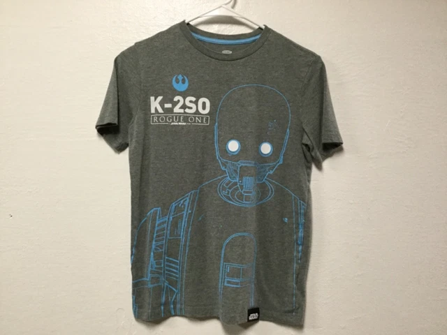 Old Navy Boys Graphic Pullover Shirt Size L 10/12 Gray Rogue One Star Wars 38