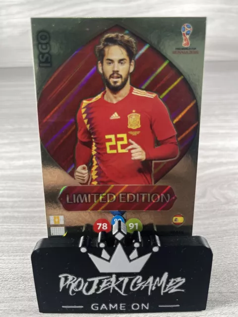 Panini Adrenalyn XL Fifa World Cup Russia 2018 Isco Limited Edition Card