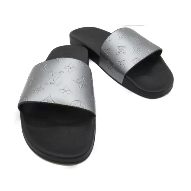 LOUIS VUITTON Shoes Sandals Flat rubber Black Used mens size 10
