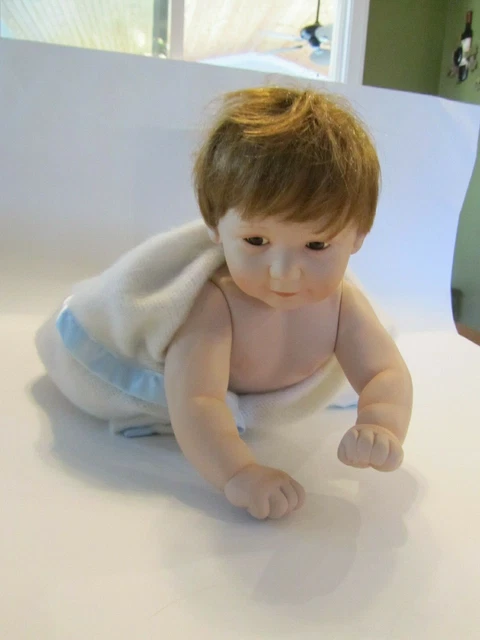 Ashton Drake Porcelain Doll “Snug As A Bug In A Rug” By Titus Tomescu
