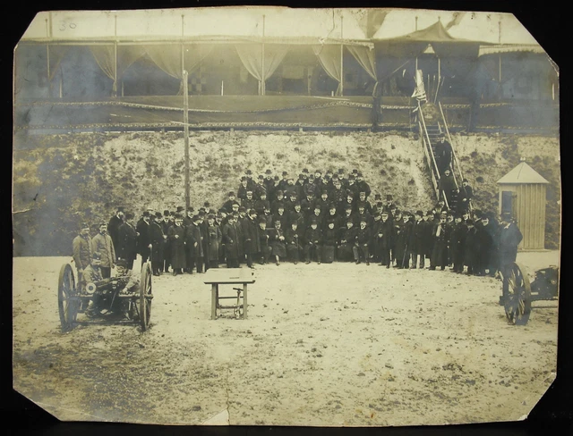 Fotografia Militaire c1900 Ufficiali Persone Generali Évênement Per Identificare