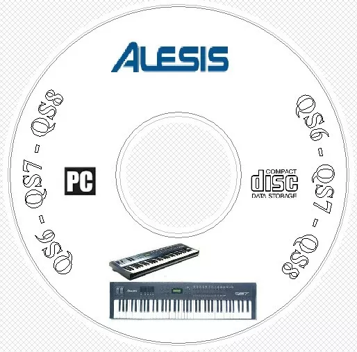 Alesis QS6 QS7 QS8 Sound Patch Library Manual MIDI Software Editors CD  QS 6 7 8