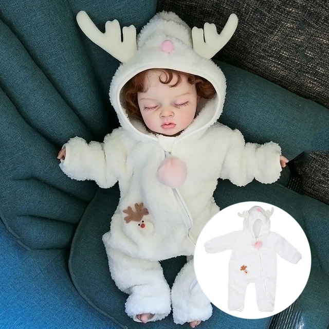 Tuta Bambino Costume Peluche Body Velluto Con Cappuccio Giunto