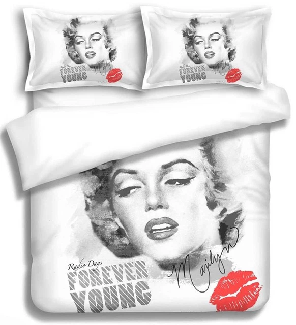 MARILYN MONROE QUEEN Bed Quilt Cover Set Duvet Doona cover set EUR 66