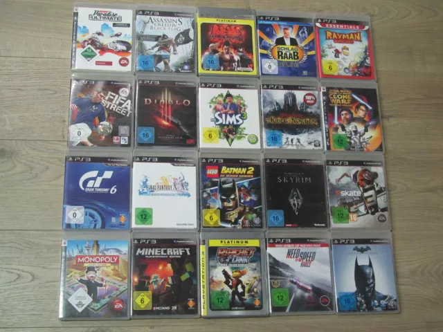 Playstation 3 Spiele Minecraft, Gran Turismo, Diablo, Fifa, Lego Star Wars PS3