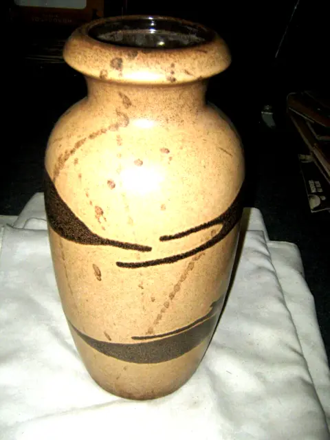 Vintage Retro MCM West German Scheurich Keramik Large Vase in Lava Glaze 291-38 2