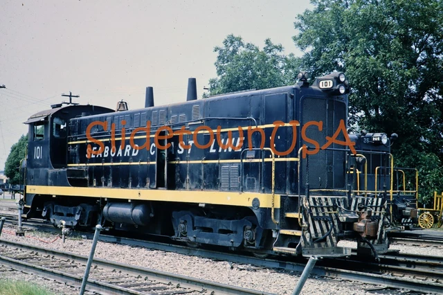 Vtg 1969 Train Slide 101 SCL Seaboard Coast Line Engine X2P099