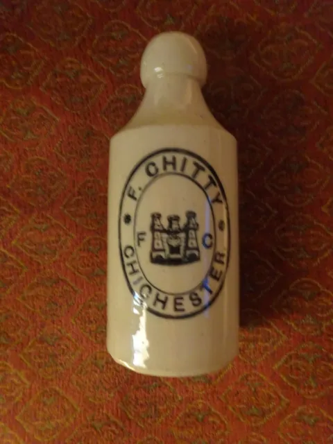 Victorian Breweriana F CHITTY CHICHESTER GINGER BEER BOTTLE vg cond
