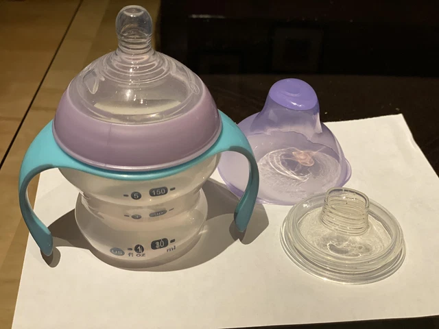 Tommee Tippee First Sips Soft Transition Cup, Soft Silicone Spout 4+months