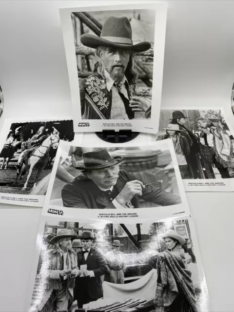 1976 Buffalo Bill And The Indians Lot Of (5) Movie Photographs, Paul Newman