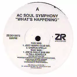 Ac Soul Symphony - What's Happening - UK 12" Vinyl - 2005 - Z Records