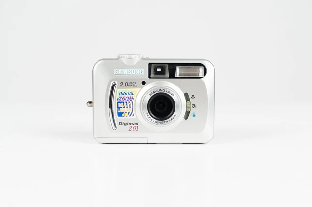 Samsung Digimax 201 2.0MP Compact Digital Camera Silver New - Free Fast Shipping