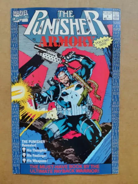 The Punisher Armory #1 FN/VF Marvel Comics 1990 cover by Jim Lee