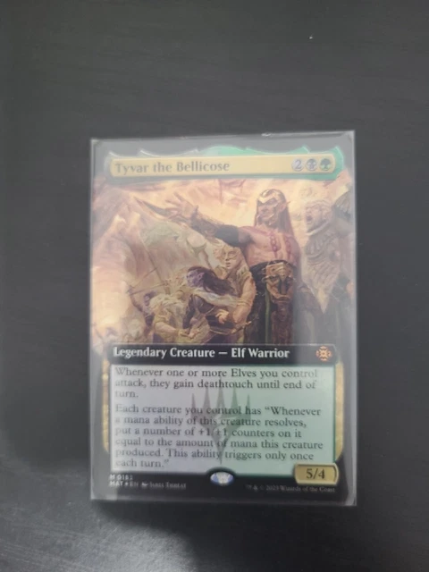 FOIL Tyvar the Bellicose EXTENDED Art MAT Magic MTG NM Near Mint Mythic Rare