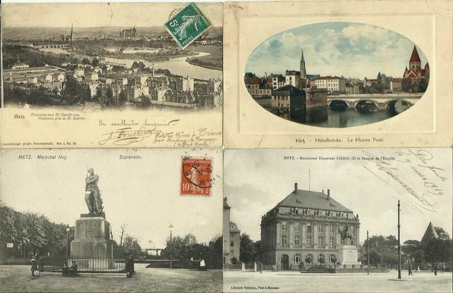 Lot De 140 Cartes Postales Anciennes Et 14 Cpsm De Metz (57) (Lot N°2).