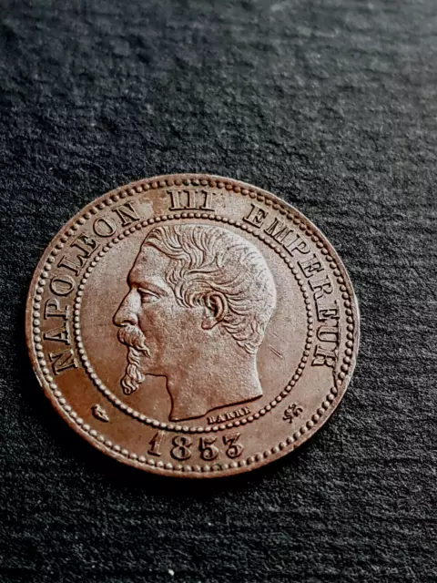 Deux Centimes Napoléon Iii 1853 D Superbe Et Rare