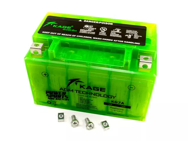 Batterie Green GEL KAGE YTX7A-BS für Adly Herchee AGM Baotian Daelim Buffalo uvm