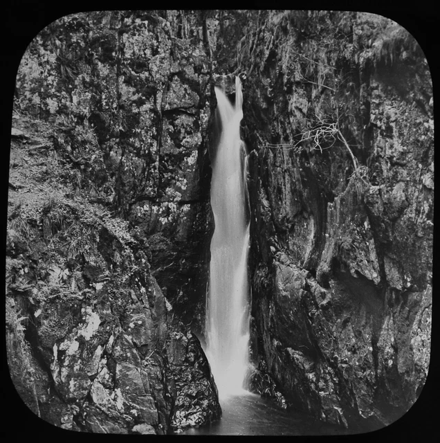 STANLEY GILL ESKDALE C1887 Magic Lantern Slide LAKE DISTRICT PHOTO WATERFALL