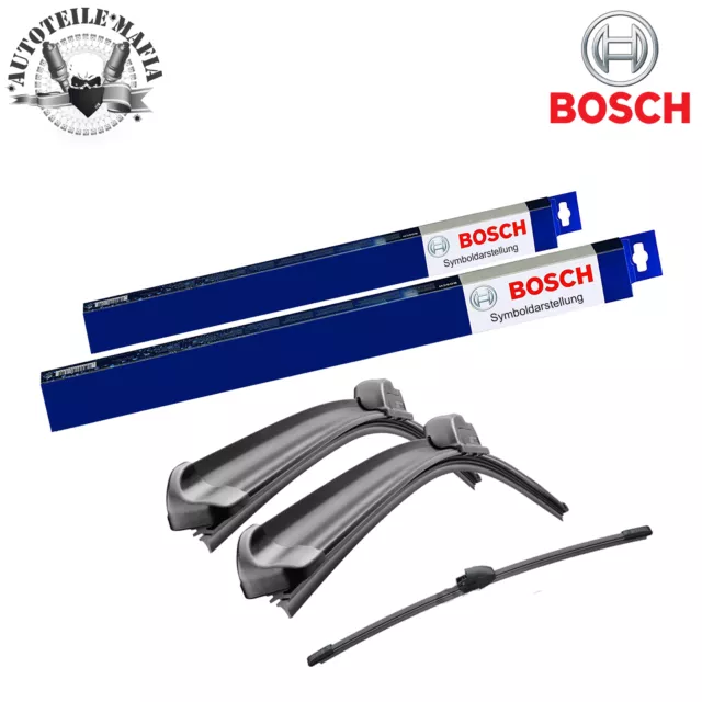 Bosch Aerofit Scheibenwischer Set Vorne + HINTEN für Kia Rio Skoda VW Golf Seat 3