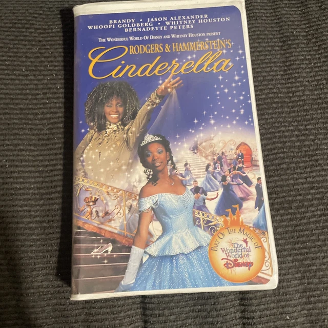 ROGERS & HAMMERSTEIN'S Cinderella Disney Whitney Houston Brandy VHS 8.