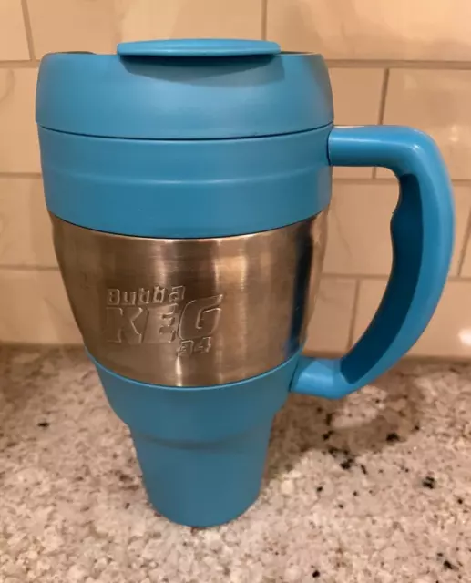 Bubba Keg 34 Oz Turquoise Hot Cold Travel Insulated Mug Cup With Handle Inzone