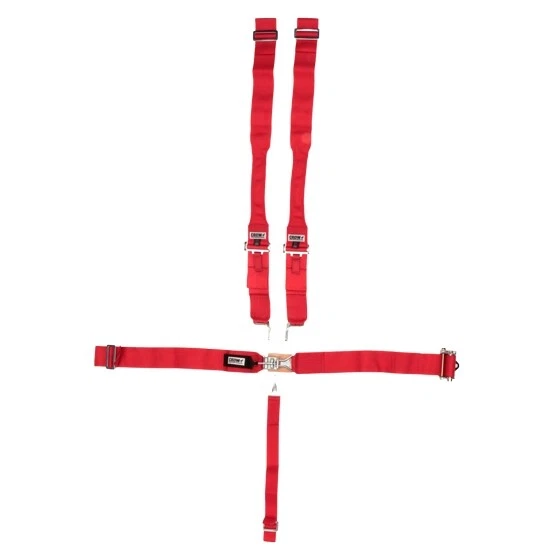 Crow 40066 5-Way Ratchet Racing Harness, Gray