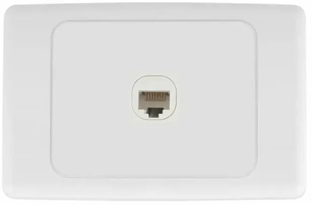 1 Gang Clipsal 2000 Compatible Wall Plate with CAT6 RJ45 Data Network LAN Jack
