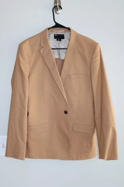 ORANGE ASOS LINEN / COTTON BLEND SLIM FIT SPORT COAT sz 42R blazer / suit jacket