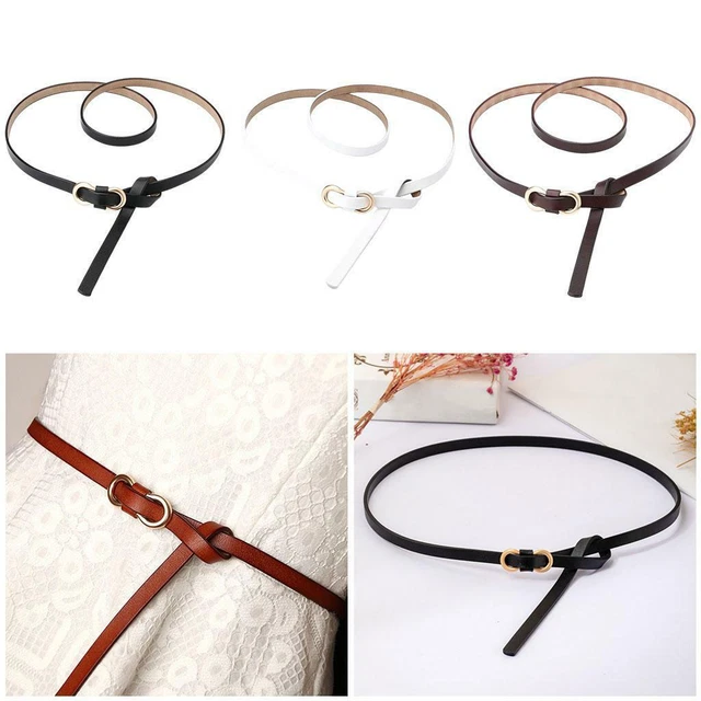 Cinture da donna per il tempo libero Cintura sottile regolabile Skinny per