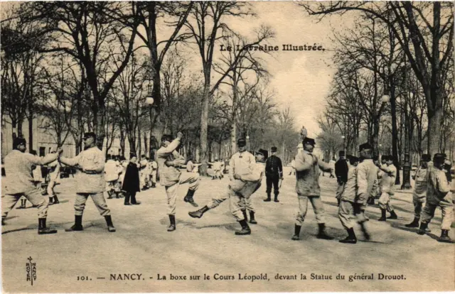 CPA Militaire Nancy - Boxing on the Cours Leopold (90750)