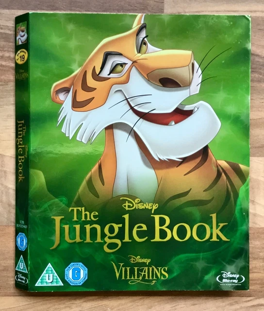 JUNGLE BOOK &VILLAINS& RARE OUTERSLIP CASE SLEEVE DISNEY CLASSICS No19