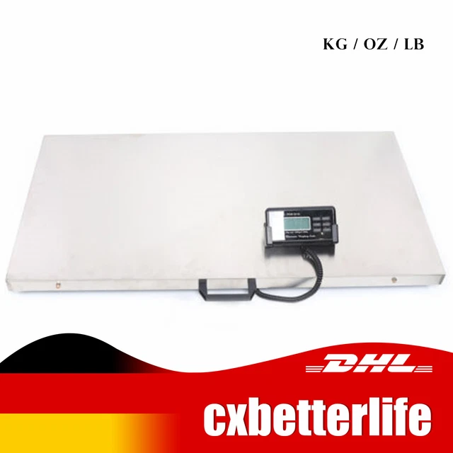 Kg / Oz / Lb 300kg Balanza digital Balanza de paquete Pantalla LCD Balanza para cachorros Acero inoxidable