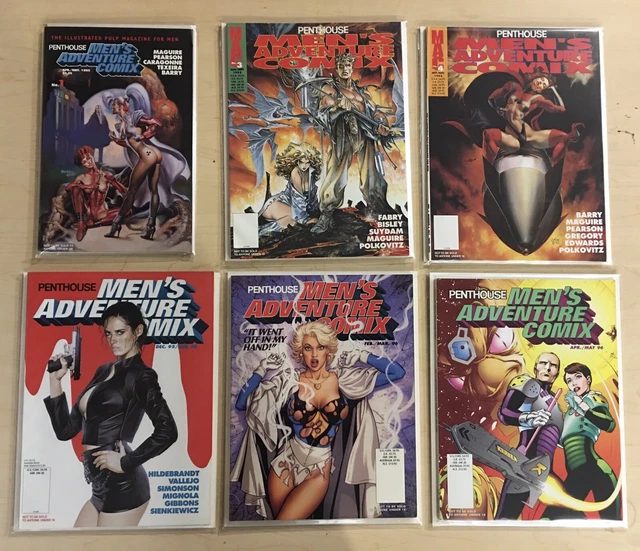 PENTHOUSE MEN'S ADVENTURE COMIX  Six Issues